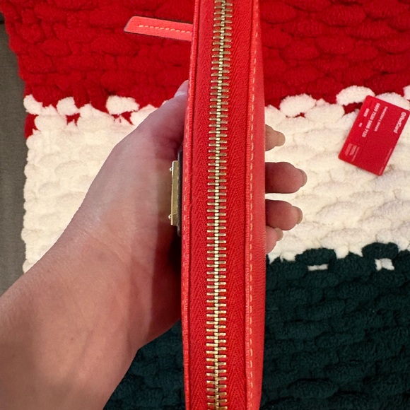 Dooney & Bourke Saffiano Leather Red Zip-Around Wristlet Wallet Like New! - Picture 10 of 10